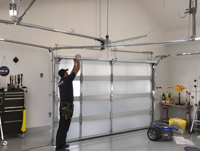 Pomona Garage Door Repair certified team performing precision garage door installation in Pomona