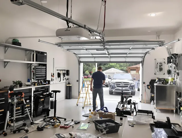 Garage door opener installation by Pomona Garage Door Repair in Pomona