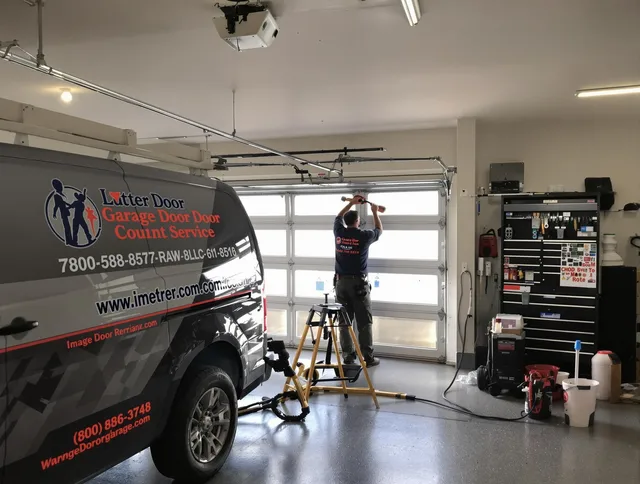 Pomona Garage Door Repair team performing same-day garage door repair in Pomona